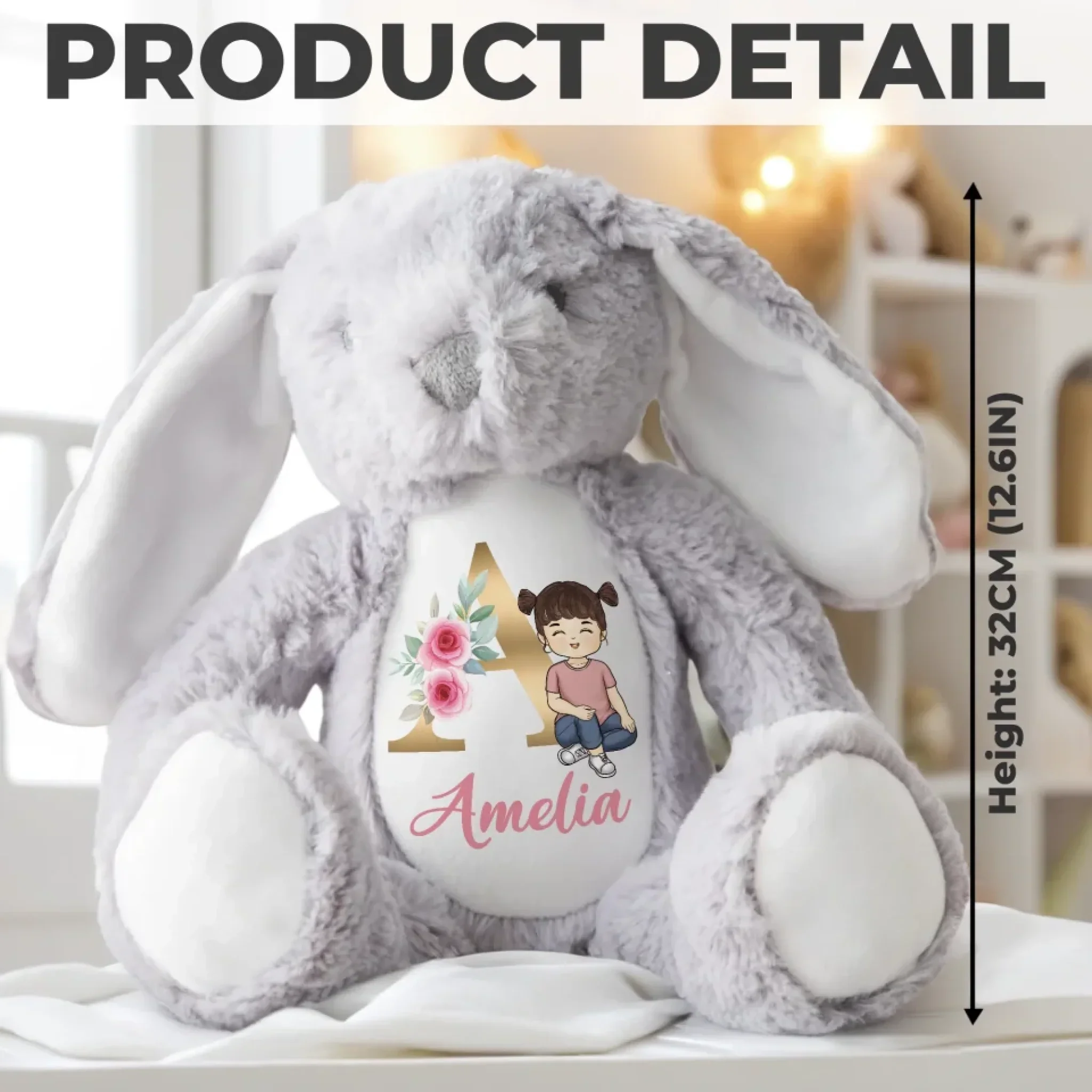 You Are Loved, Always - Family Personalized Custom Easter Bunny Plush - Gift For Family Members - Image 8