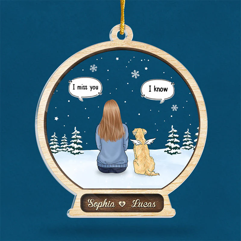 You Are Loved Beyond Words - Memorial Personalized Custom Ornament - Acrylic Custom Shaped - Christmas Gift, Sympathy Gift For Pet Owners, Pet Lovers - Image 3