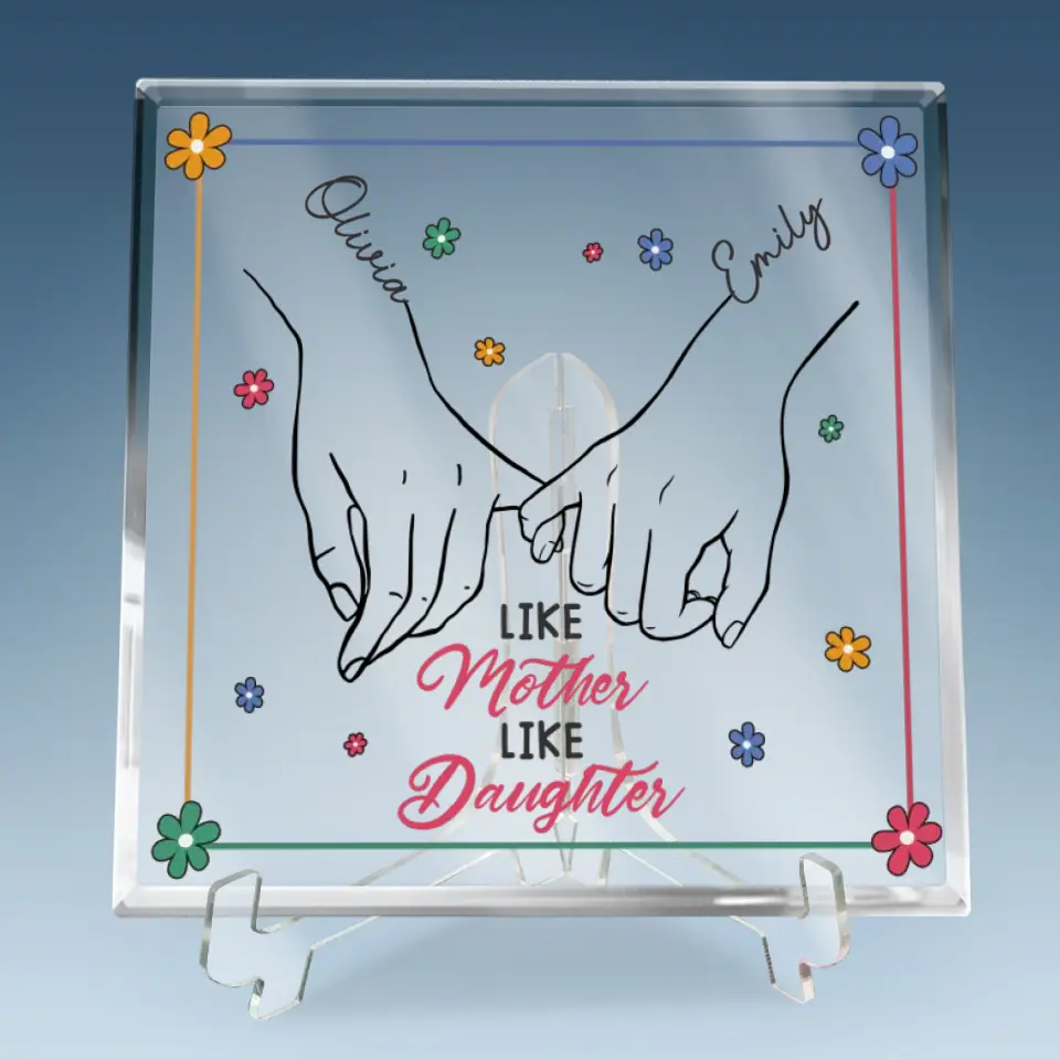 You Are My Forever Masterpiece - Family Personalized Custom Square Shaped Acrylic Plaque - Gift For Mom, Daughter - Image 6