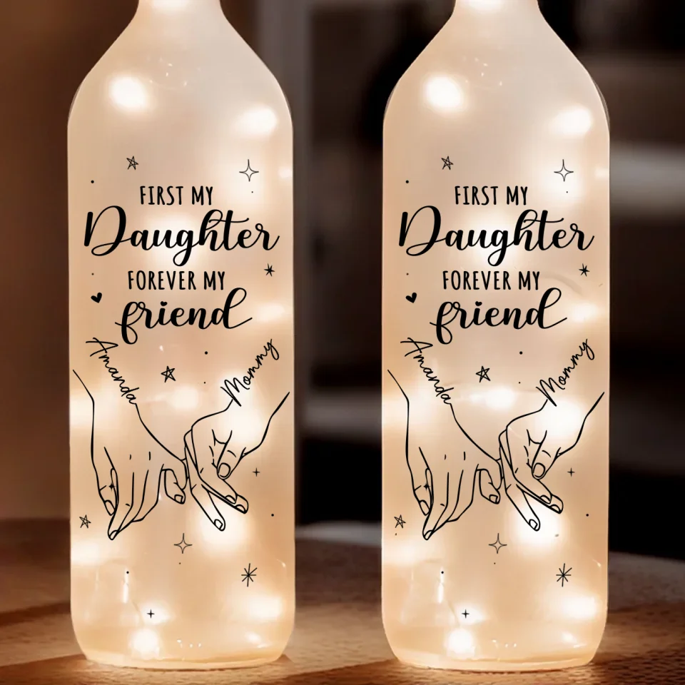 You Are My Forever Soulmate - Family Personalized Custom Bottle Lamp - Gift For Mom, Daughter - Image 2