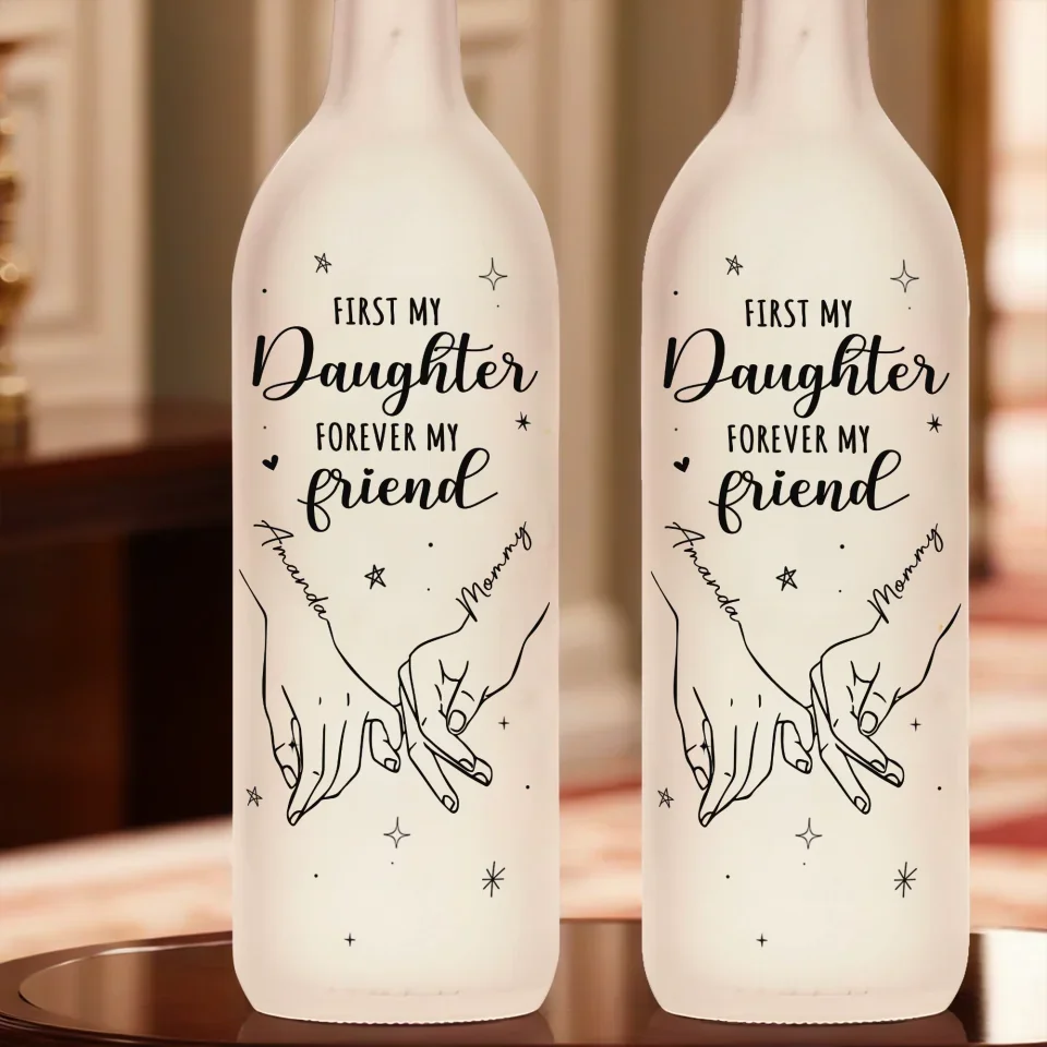 You Are My Forever Soulmate - Family Personalized Custom Bottle Lamp - Gift For Mom, Daughter - Image 4