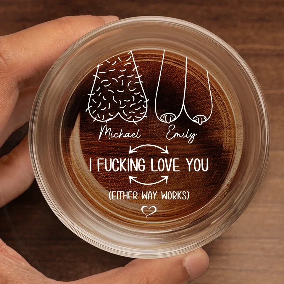 You Are My Heart’s Greatest Joy - Couple Personalized Custom Whiskey Glass - Gift For Husband Wife, Anniversary - Image 2