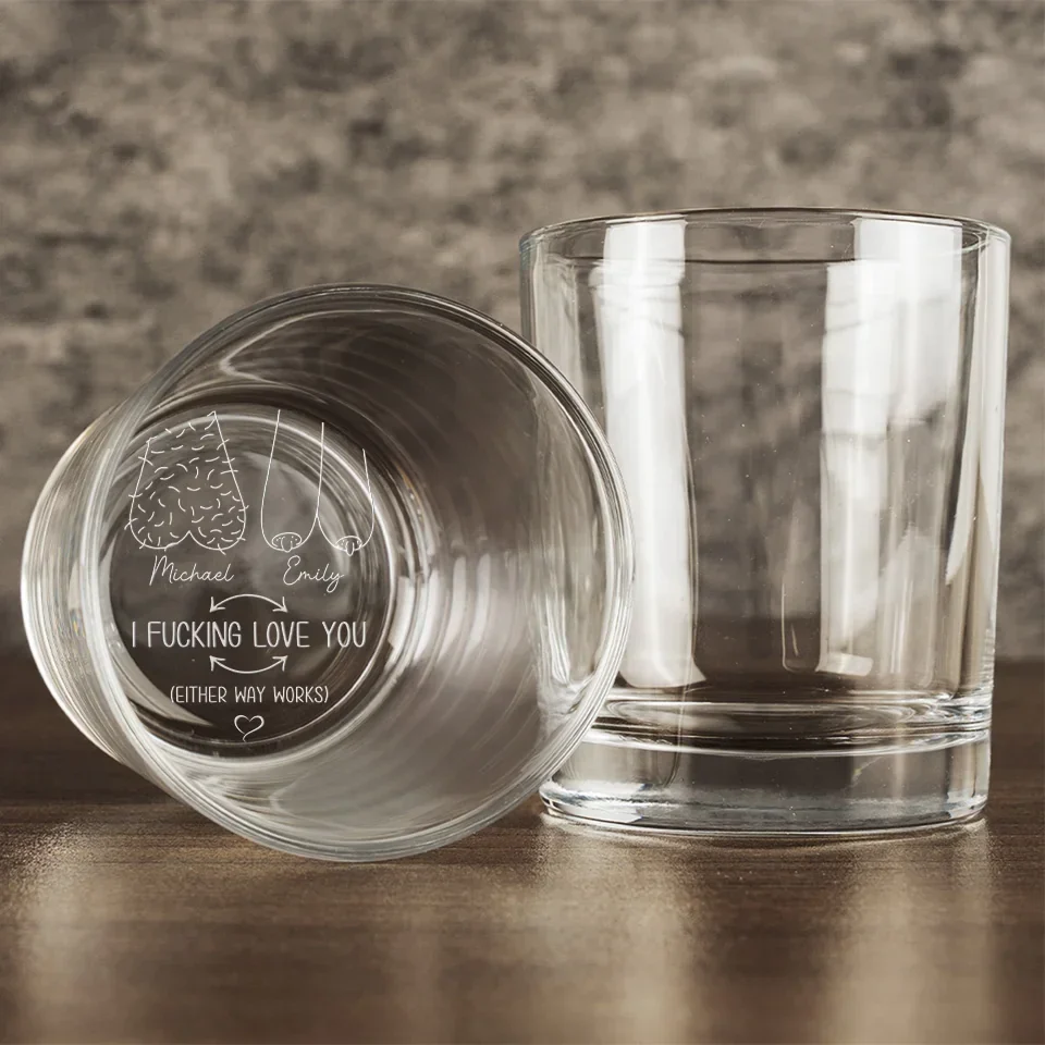 You Are My Heart’s Greatest Joy - Couple Personalized Custom Whiskey Glass - Gift For Husband Wife, Anniversary - Image 5