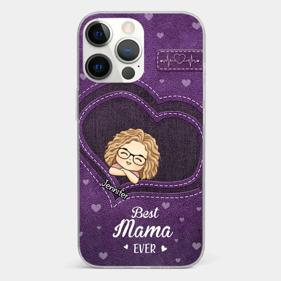 You Are The Most Awesome Mama - Family Personalized Custom Clear Phone Case - Gift For Mom, Grandma - Image 19