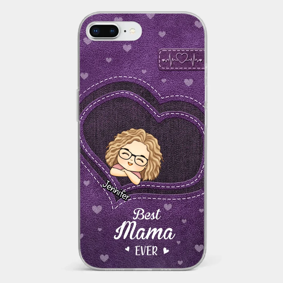 You Are The Most Awesome Mama - Family Personalized Custom Clear Phone Case - Gift For Mom, Grandma - Image 4