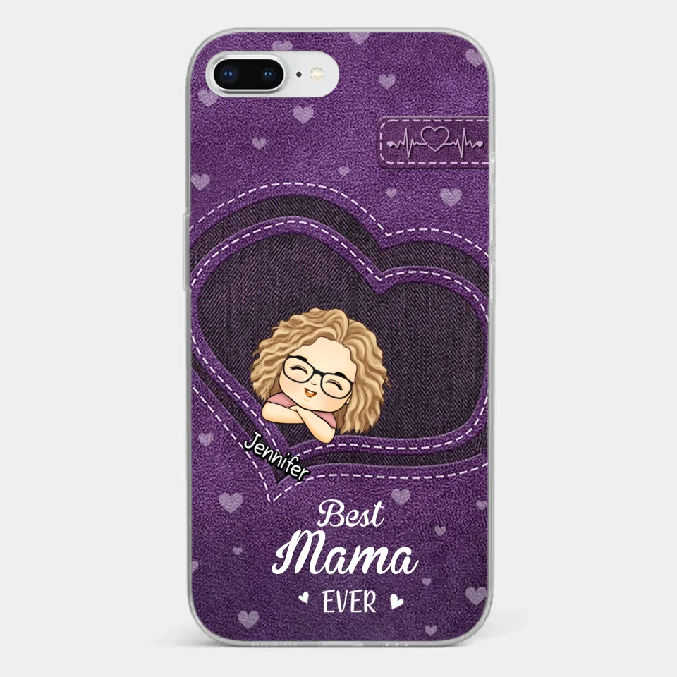 You Are The Most Awesome Mama - Family Personalized Custom Clear Phone Case - Gift For Mom, Grandma - Image 5