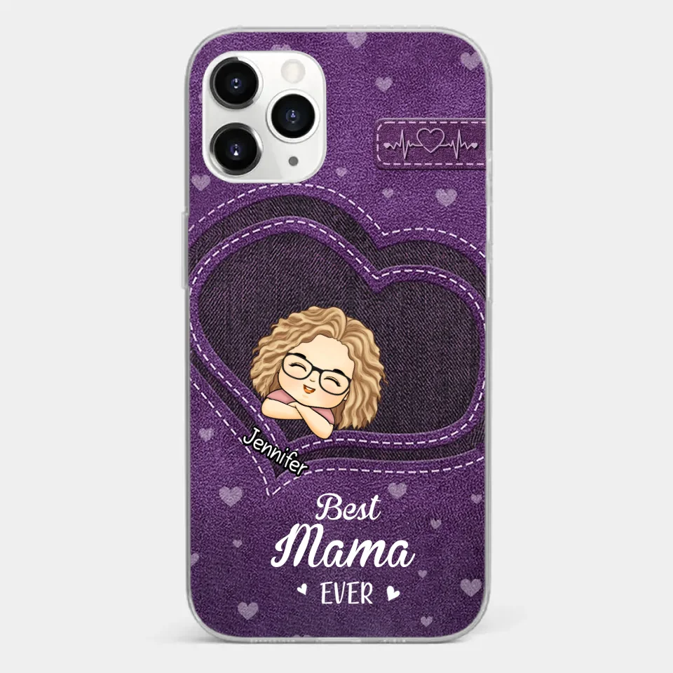 You Are The Most Awesome Mama - Family Personalized Custom Clear Phone Case - Gift For Mom, Grandma - Image 8