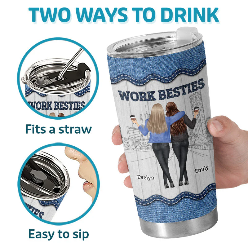 You Are The Reason - Coworker Personalized Custom Tumbler - Gift For Coworkers, Work Friends, Colleagues - Image 3