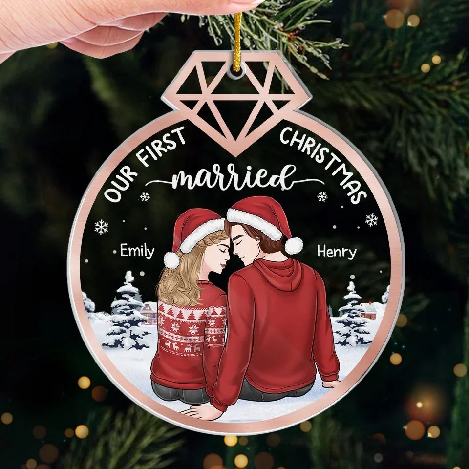 You Are The Reason I Believe In Love - Couple Personalized Custom Ornament - Acrylic Custom Shaped - Christmas Gift For Husband Wife, Anniversary, First Christmas - Image 4