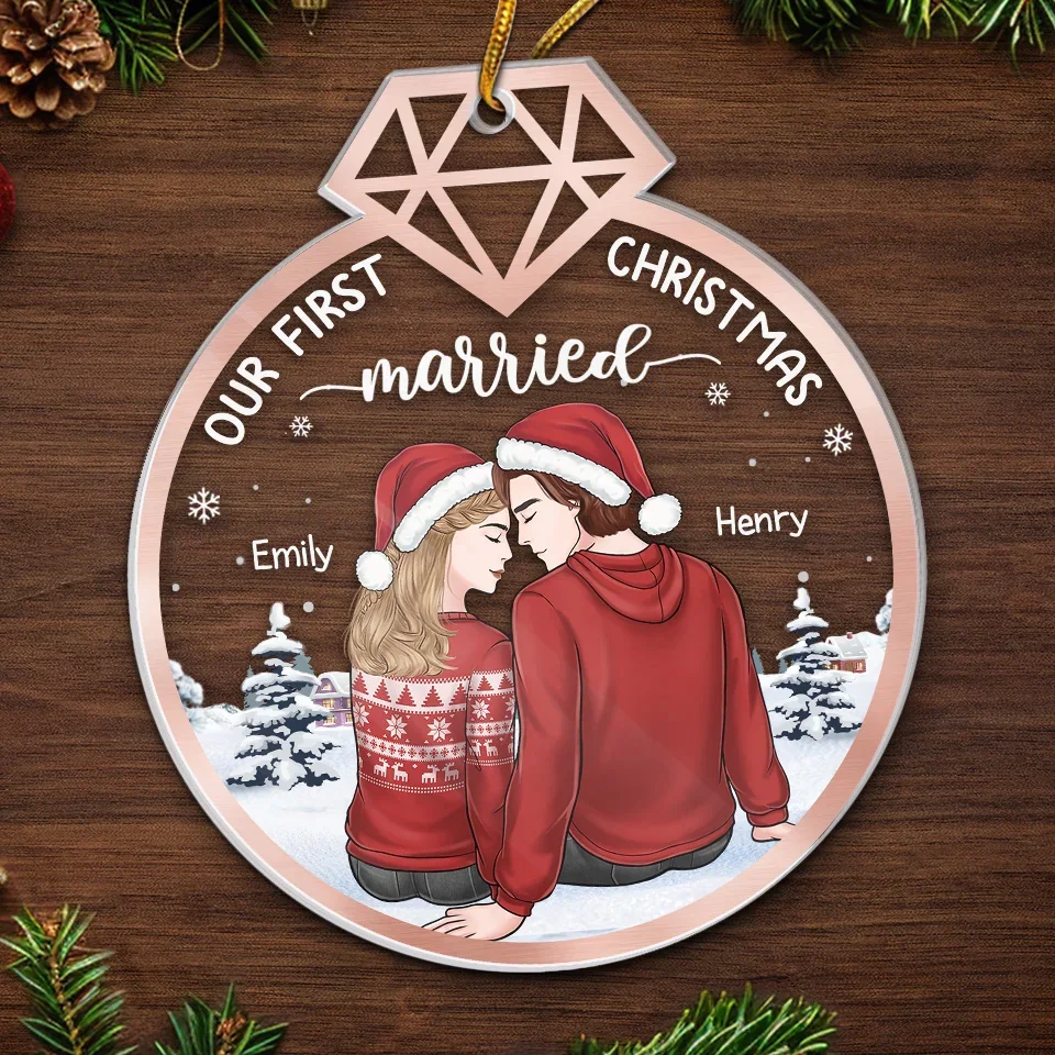 You Are The Reason I Believe In Love - Couple Personalized Custom Ornament - Acrylic Custom Shaped - Christmas Gift For Husband Wife, Anniversary, First Christmas - Image 5