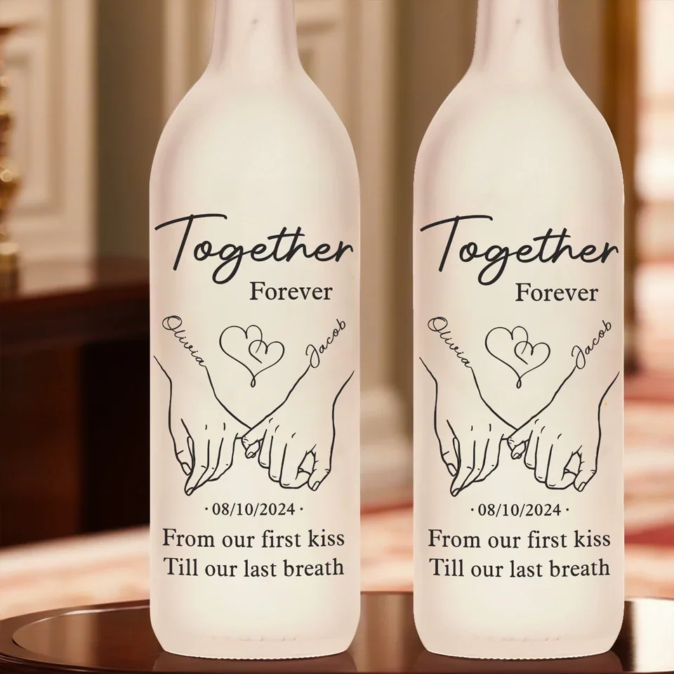 You Are The Reason I Believe In Magic - Couple Personalized Custom Bottle Lamp - Gift For Husband Wife, Anniversary - Image 4