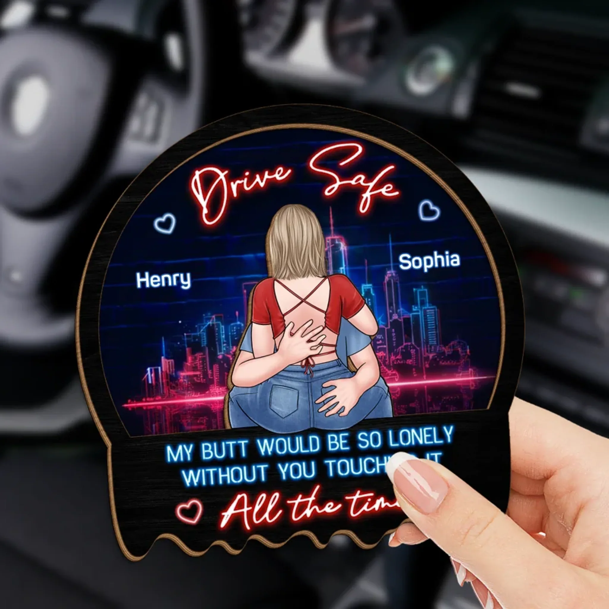 You Are The Song My Heart Sings - Couple Personalized Custom Car Visor Clip - Gift For Husband Wife, Anniversary - Image 4