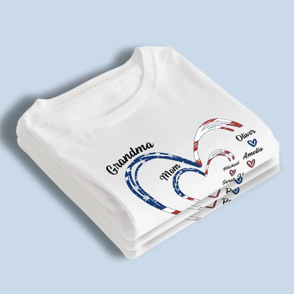 You Are The Sun In My Life - Family Personalized Custom Unisex T-shirt, Hoodie, Sweatshirt - 4th Of July, Gift For Mom, Grandma - Image 4