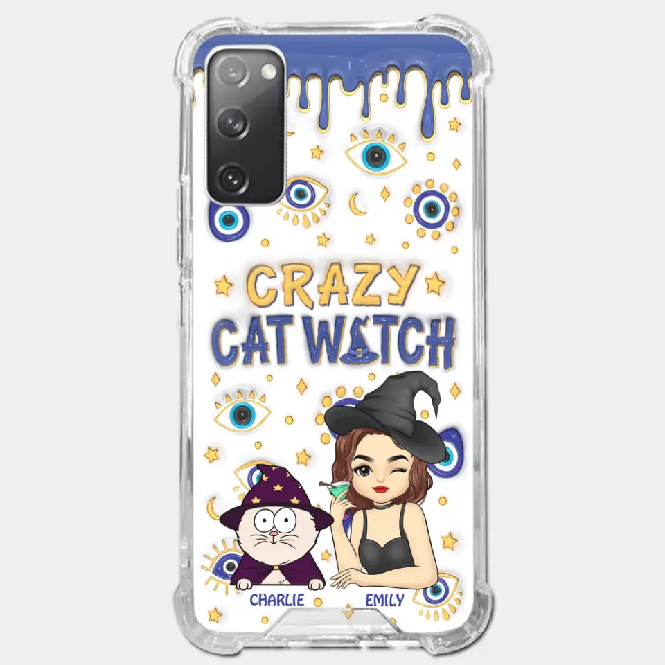 You Can't Scare Me I'm The Crazy Cat Witch - Cat Personalized Custom 3D Inflated Effect Printed Clear Phone Case - Halloween Gift For Pet Owners, Pet Lovers - Image 37