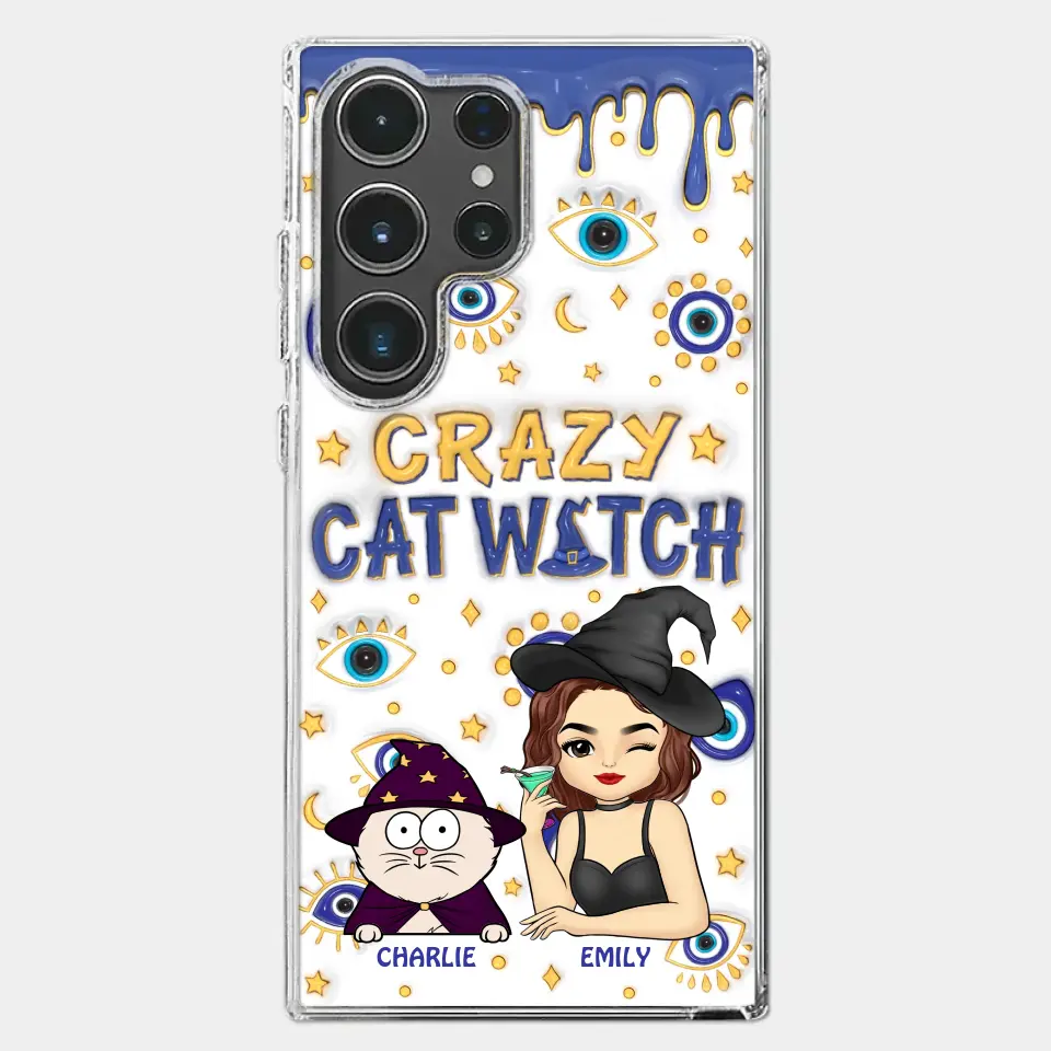 You Can't Scare Me I'm The Crazy Cat Witch - Cat Personalized Custom 3D Inflated Effect Printed Clear Phone Case - Halloween Gift For Pet Owners, Pet Lovers - Image 41
