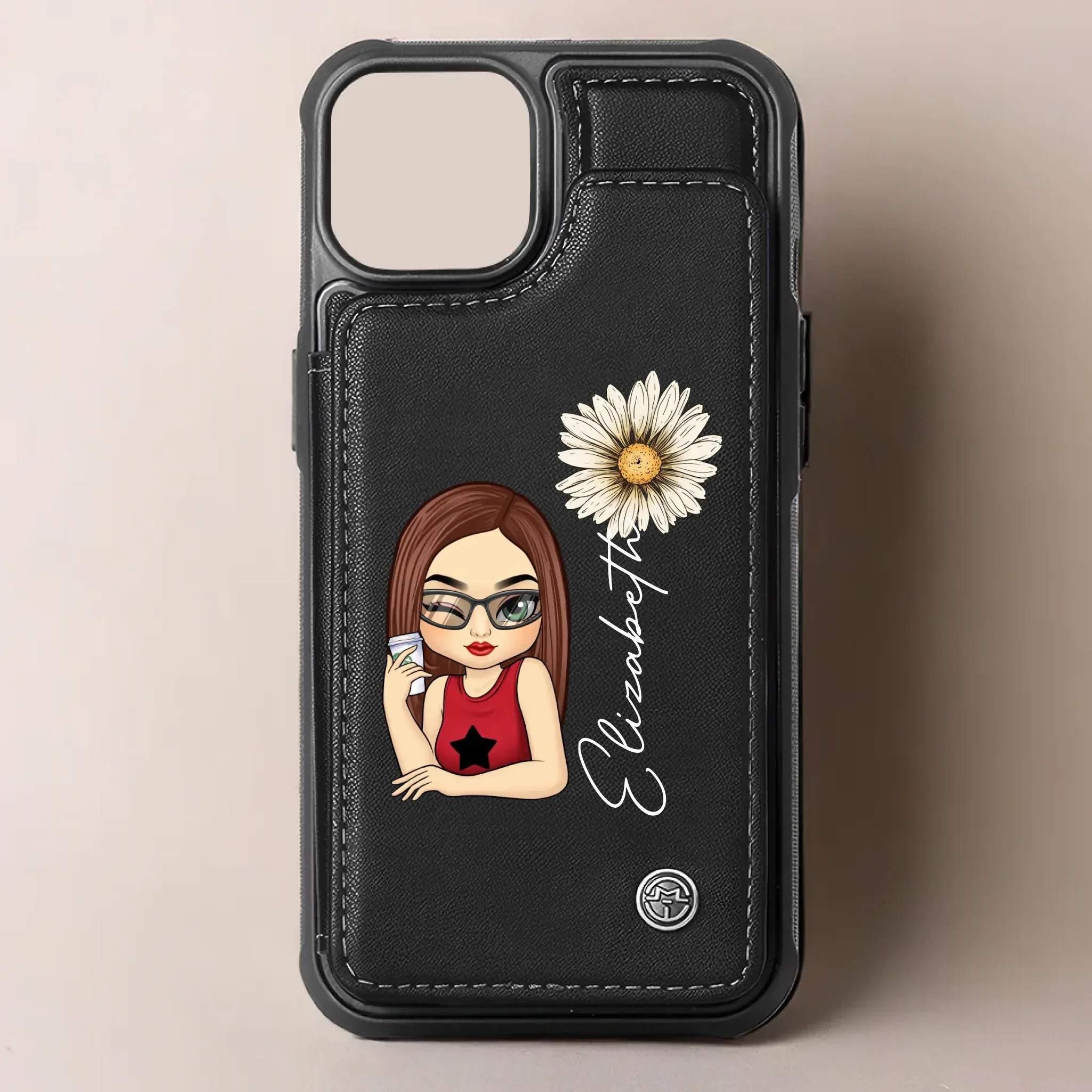 You Deserve Your Own Kindness - Family Personalized Custom Leather Flip Wallet Phone Case - Gift For Yourself, Best Friends, Siblings, Family Members - Image 2