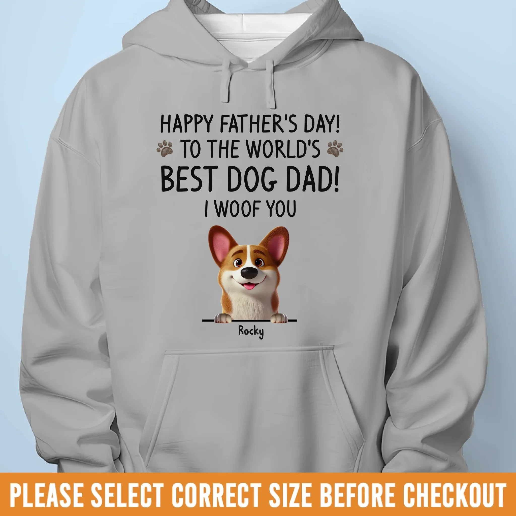 You Had Me At Woof - Dog Personalized Custom Unisex T-shirt, Premium T-shirt, Hoodie - Father's Day,  Gift For Dad, Pet Owners, Pet Lovers - Image 7