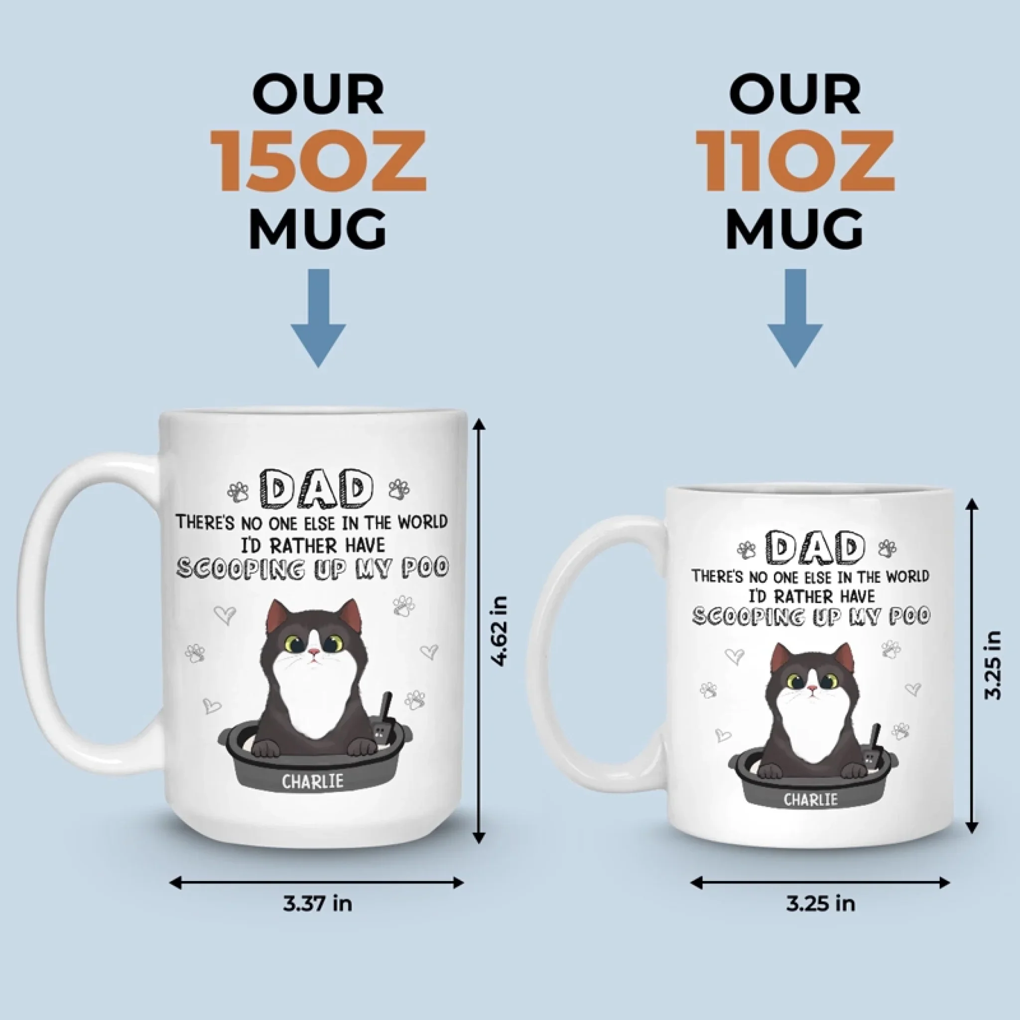You Hold A Unique Place In My Heart - Cat Personalized Custom Mug - Father's Day, Gift For Pet Owners, Pet Lovers - Image 7