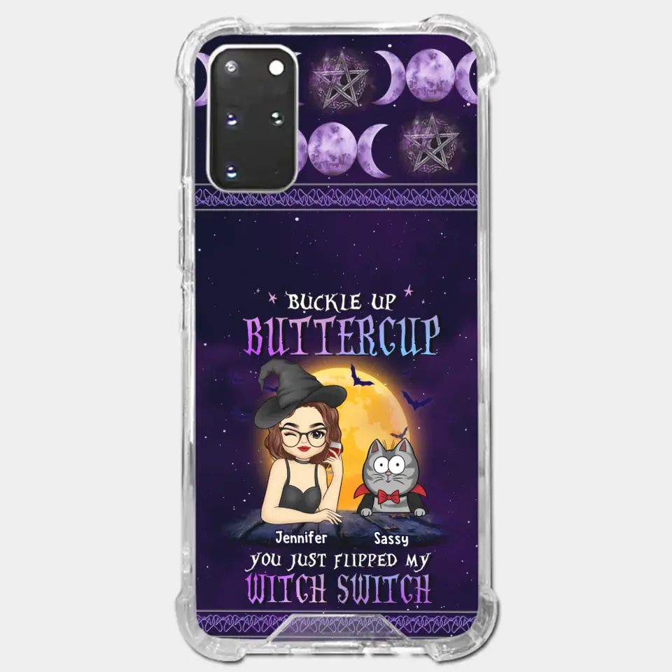 You Just Flipped My Witch Switch - Cat Personalized Custom Clear Phone Case - Halloween Gift For Pet Owners, Pet Lovers - Image 39