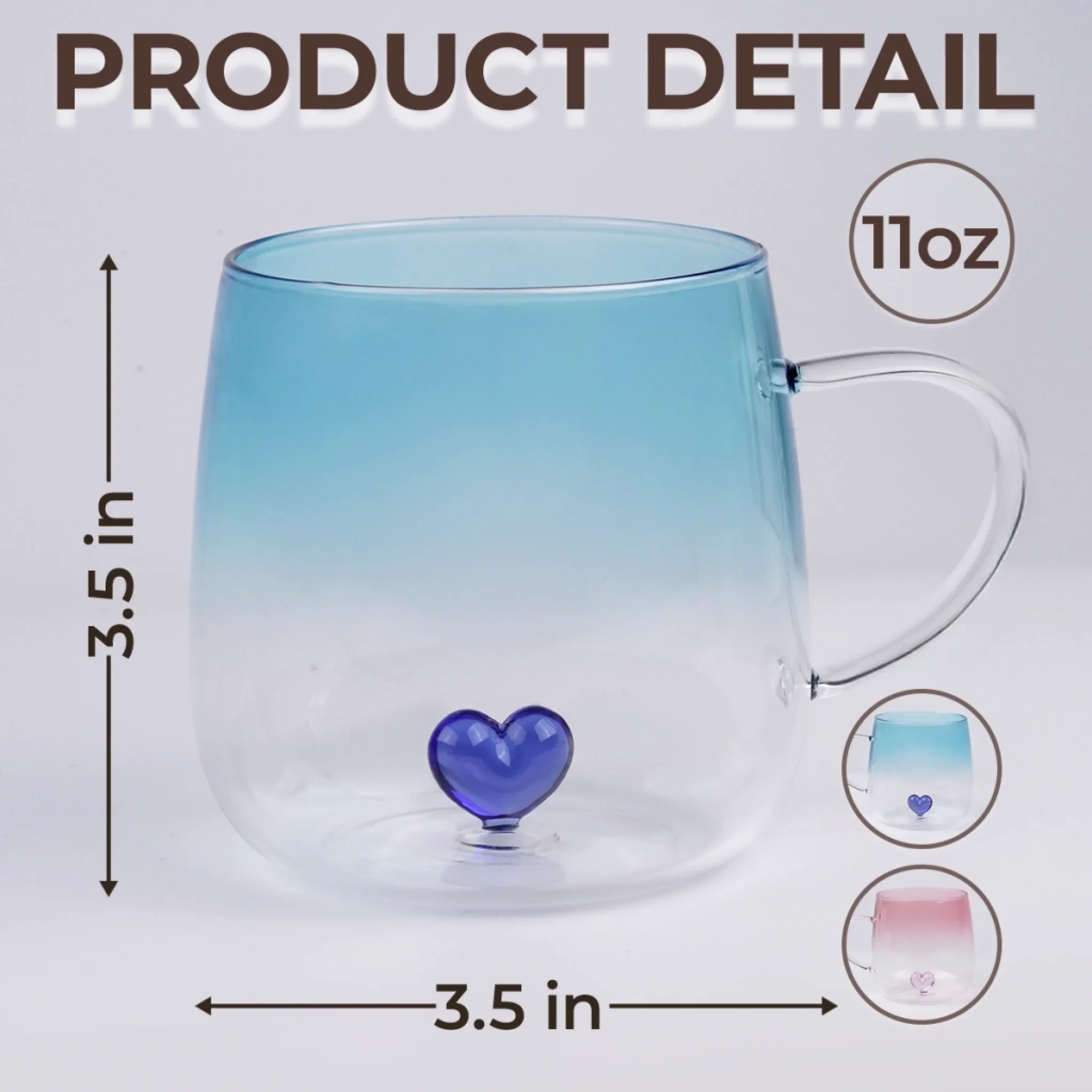 You Keep Me Sane - Bestie Personalized Custom Gradient Glass Mug - Gift For Best Friends, BFF, Sisters - Image 5