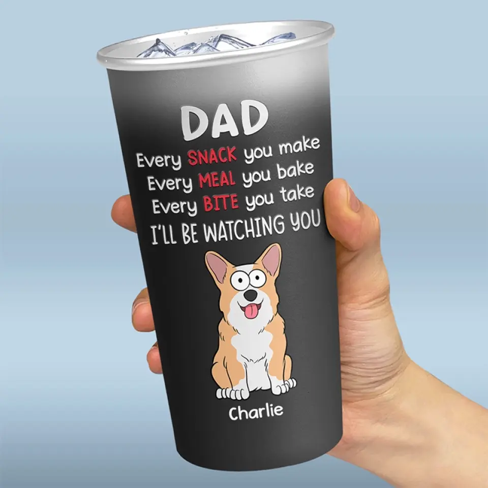 You Know That I Love Snacks - Dog Personalized Custom Aluminum Changing Color Cup - Gift For Pet Owners, Pet Lovers - Image 3