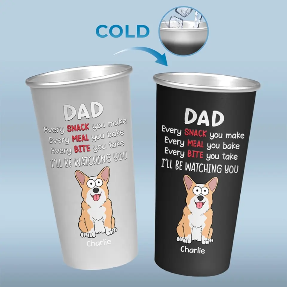 You Know That I Love Snacks - Dog Personalized Custom Aluminum Changing Color Cup - Gift For Pet Owners, Pet Lovers - Image 4