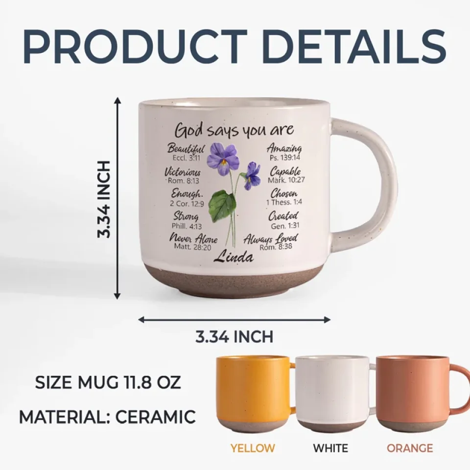 You Make Every Day Brighter Just By Being You - Bestie Personalized Custom Printed Pottery Mug - Gift For Best Friends, BFF, Sisters - Image 7
