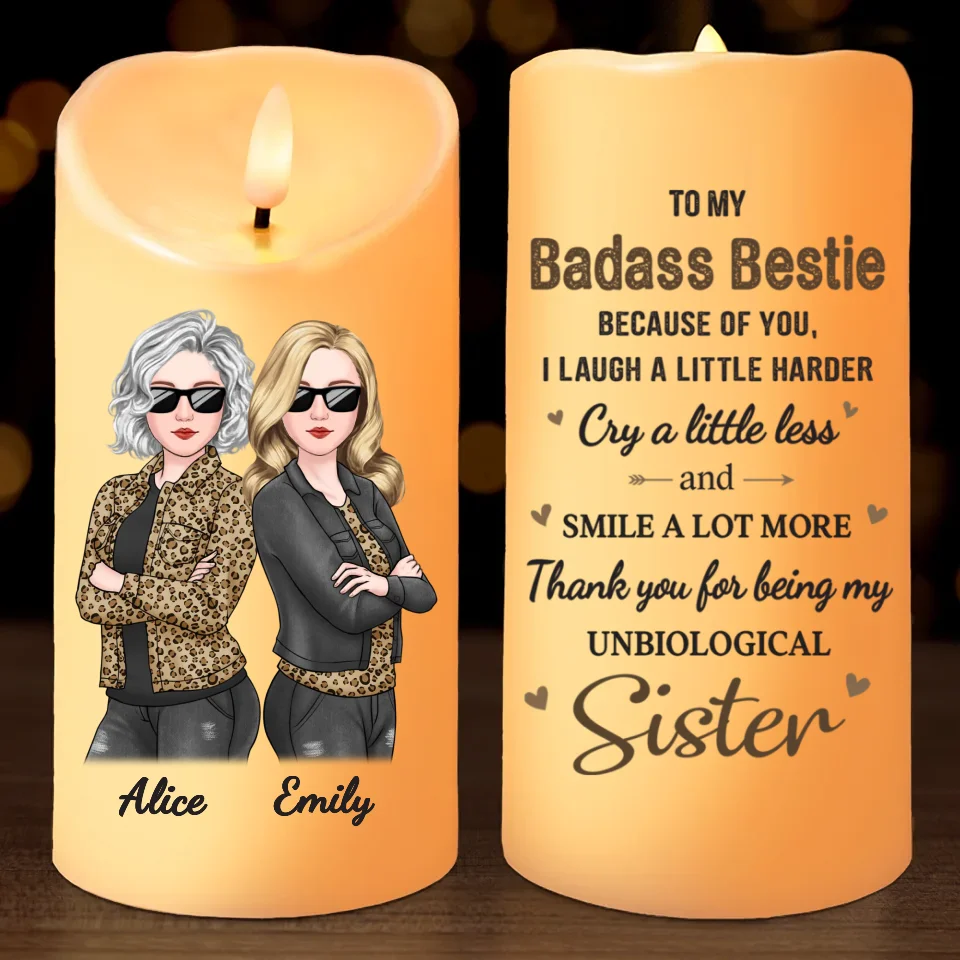 You Makes Our Friendship So Special - Bestie Personalized Custom LED Candle - Christmas Gift For Best Friends, BFF, Sisters - Image 2