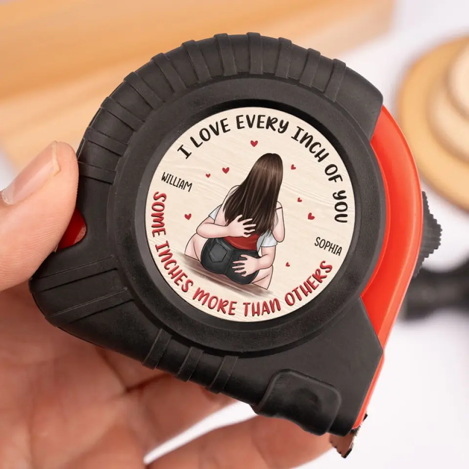 You Stole My Heart But I’ll Let You Keep It - Couple Personalized Custom Tape Measure - Gift For Husband Wife, Anniversary - Image 3