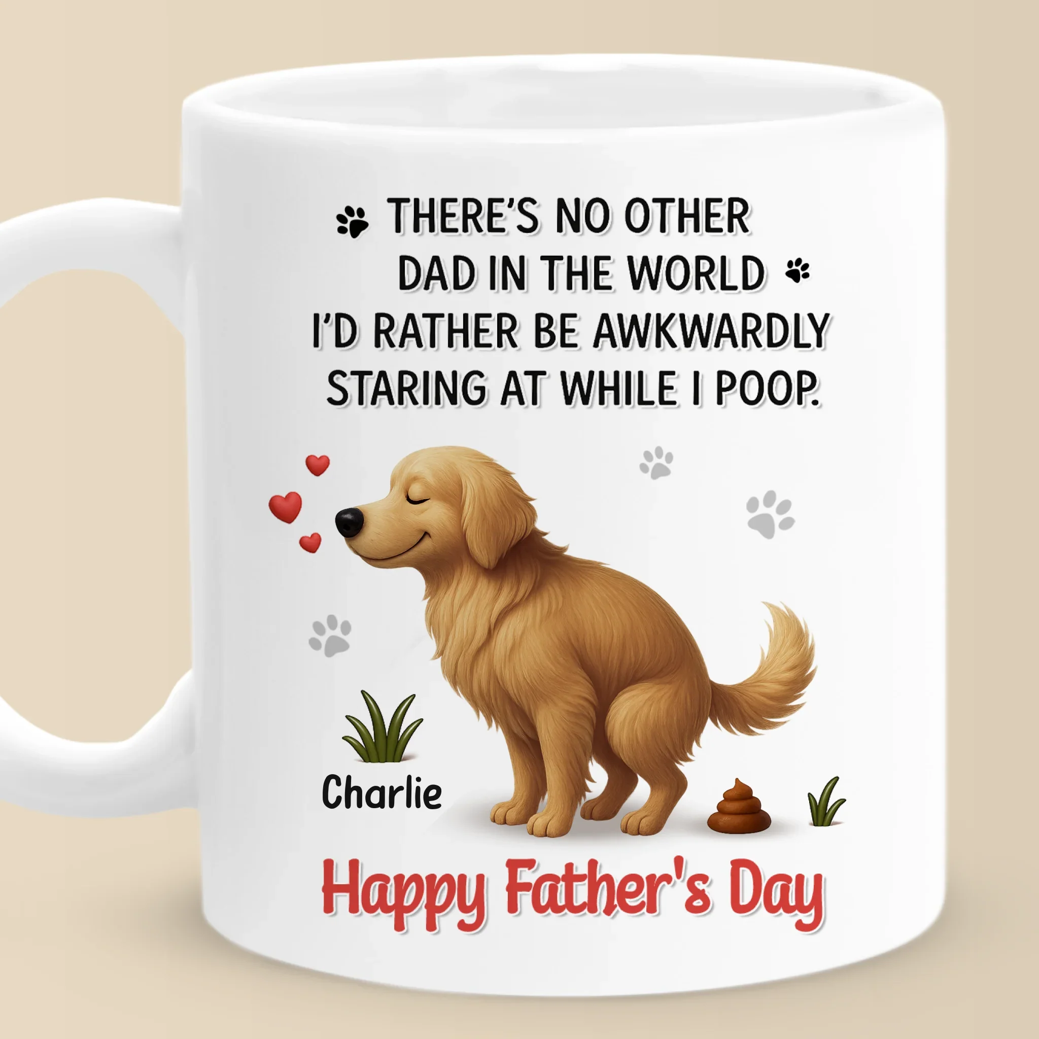 You Walk Me, Feed Me, Love Me - Dog Personalized Custom Mug - Father's Day, Gift For Pet Owners, Pet Lovers - Image 2