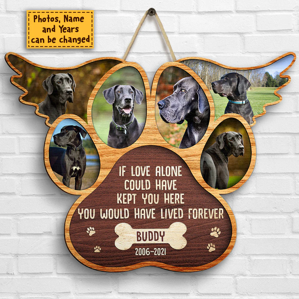 You Were My Favorite Hello And My Hardest Goodbye - Upload Image - Personalized Shaped Wood Sign - Image 2