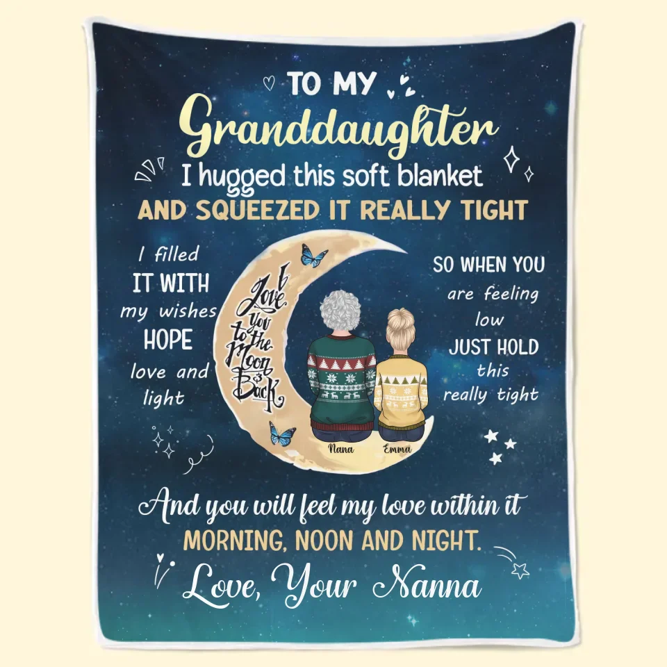 You Will Feel My Love - Family Personalized Custom Blanket - Christmas Gift For Mom, Daughter - Image 2