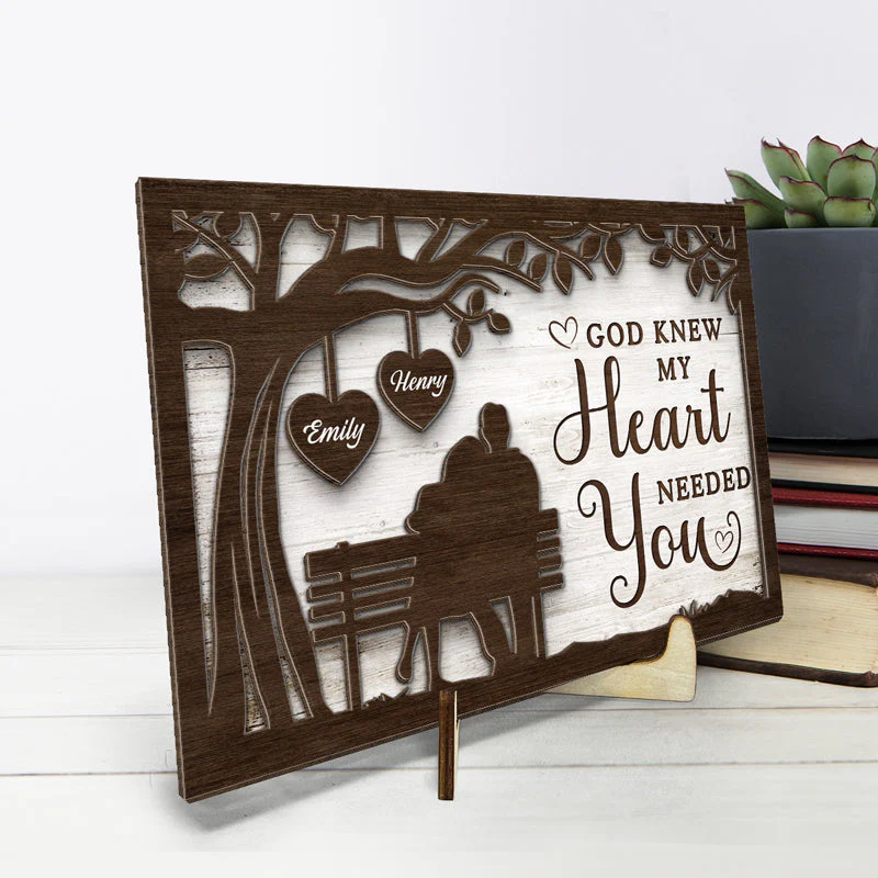 You Will Forever By My Always - Couple Personalized Custom 2-Layered Wooden Plaque With Stand - House Warming Gift For Husband Wife, Anniversary - Image 3