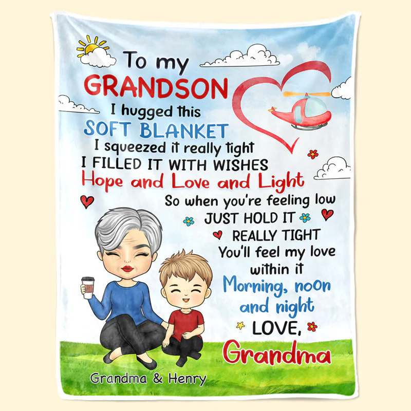 You'll Feel My Love - Family Personalized Custom Blanket - Birthday Gift From Mom, Grandma - Image 2