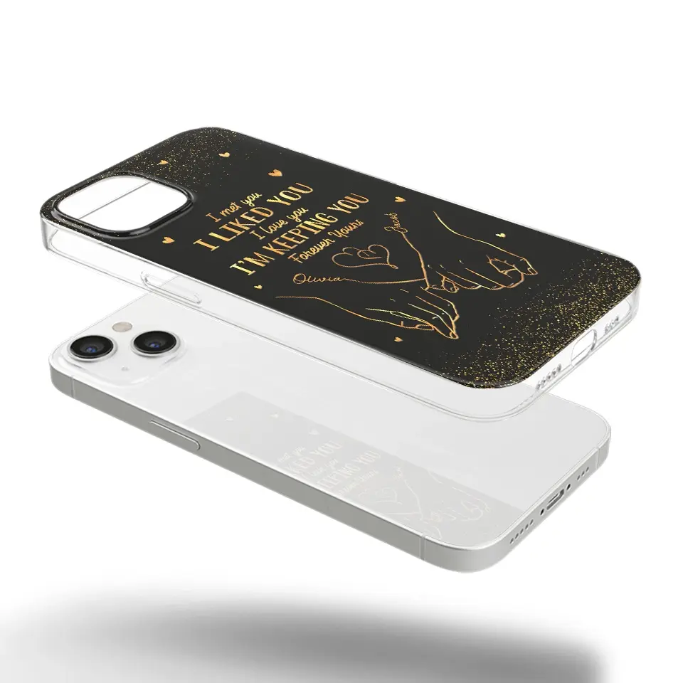 Your Hand Fits Perfectly In Mine - Couple Personalized Custom Clear Phone Case - Gift For Husband Wife, Anniversary - Image 30