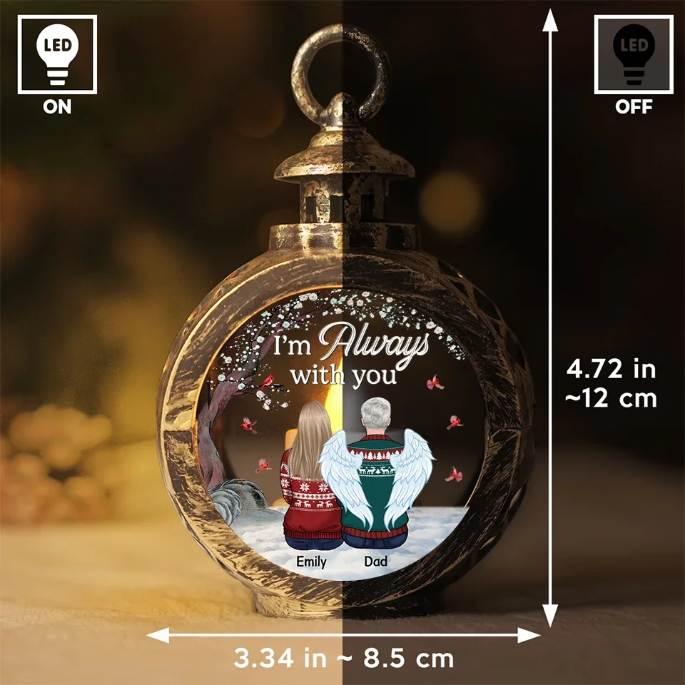 Your Life Was A Blessing, Love You Forever - Memorial Personalized Custom Candlelight Lantern Ornament - Sympathy Gift, Christmas Gift For Family Members - Image 6