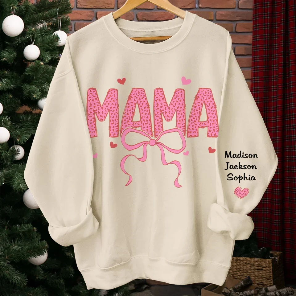 Your Love Is My Strength, Always - Family Personalized Custom Unisex Sweatshirt, Hoodie With Design On Sleeve - Gift For Mom, Grandma - Image 4