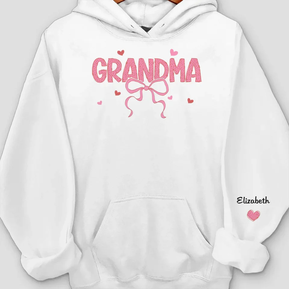 Your Love Is My Strength, Always - Family Personalized Custom Unisex Sweatshirt, Hoodie With Design On Sleeve - Gift For Mom, Grandma - Image 5