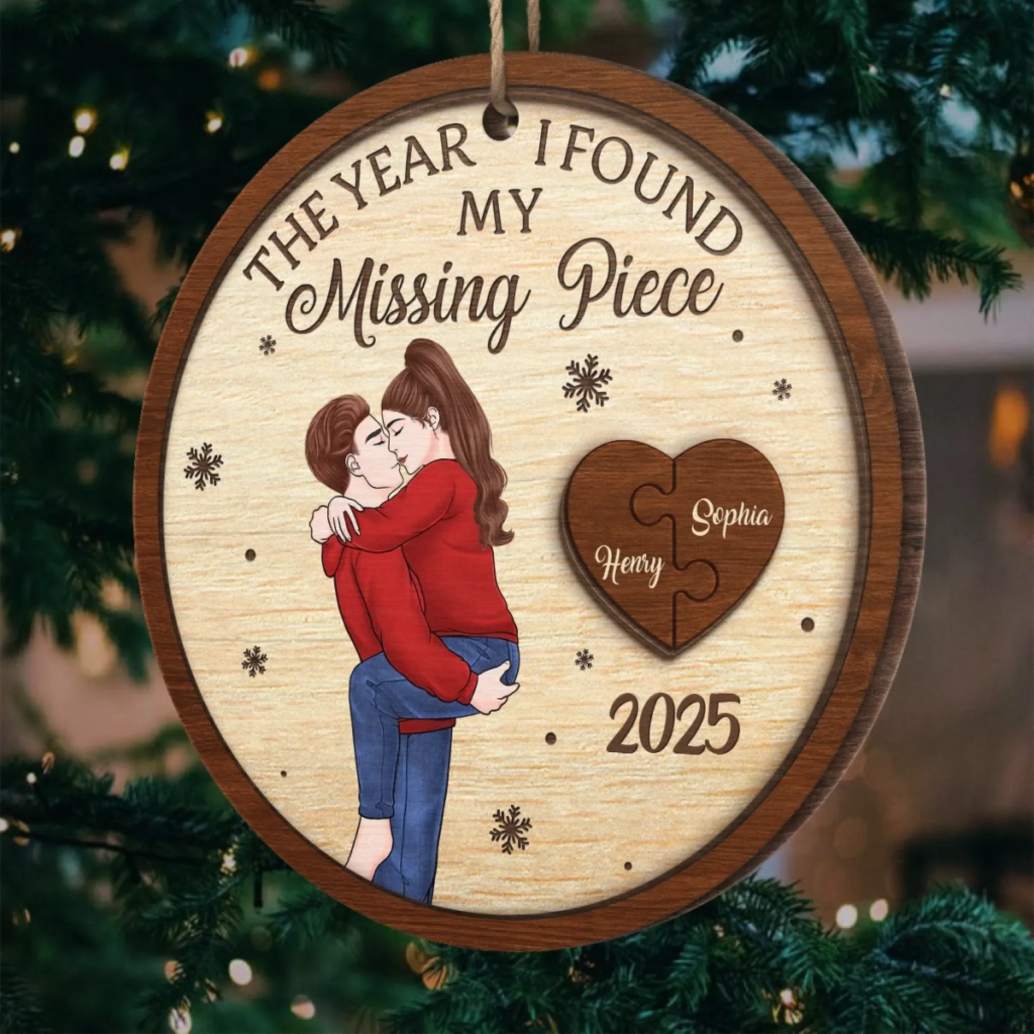 Your Love Is The Best Gift I Could Ever Receive - Couple Personalized Custom Ornament - Wood Custom Shaped - Christmas Gift For Husband Wife, Anniversary - Image 5