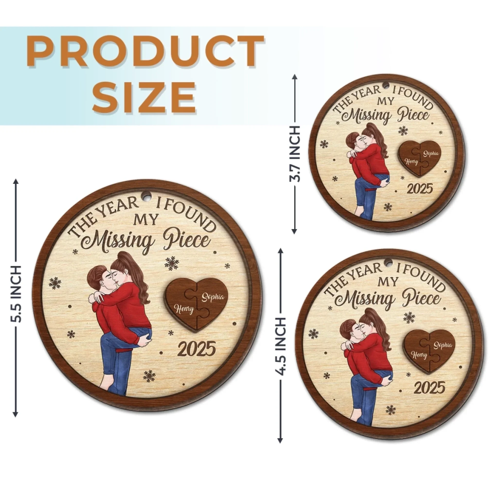 Your Love Is The Best Gift I Could Ever Receive - Couple Personalized Custom Ornament - Wood Custom Shaped - Christmas Gift For Husband Wife, Anniversary - Image 6