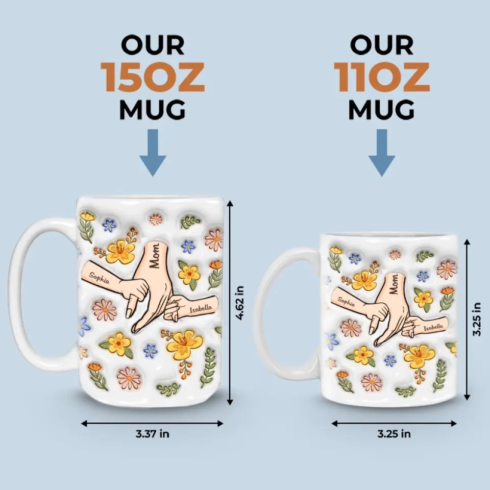 Your Love Keeps Me Warm - Family Personalized Custom 3D Inflated Effect Printed Mug - Mother's Day, Gift For Mom, Grandma - Image 5