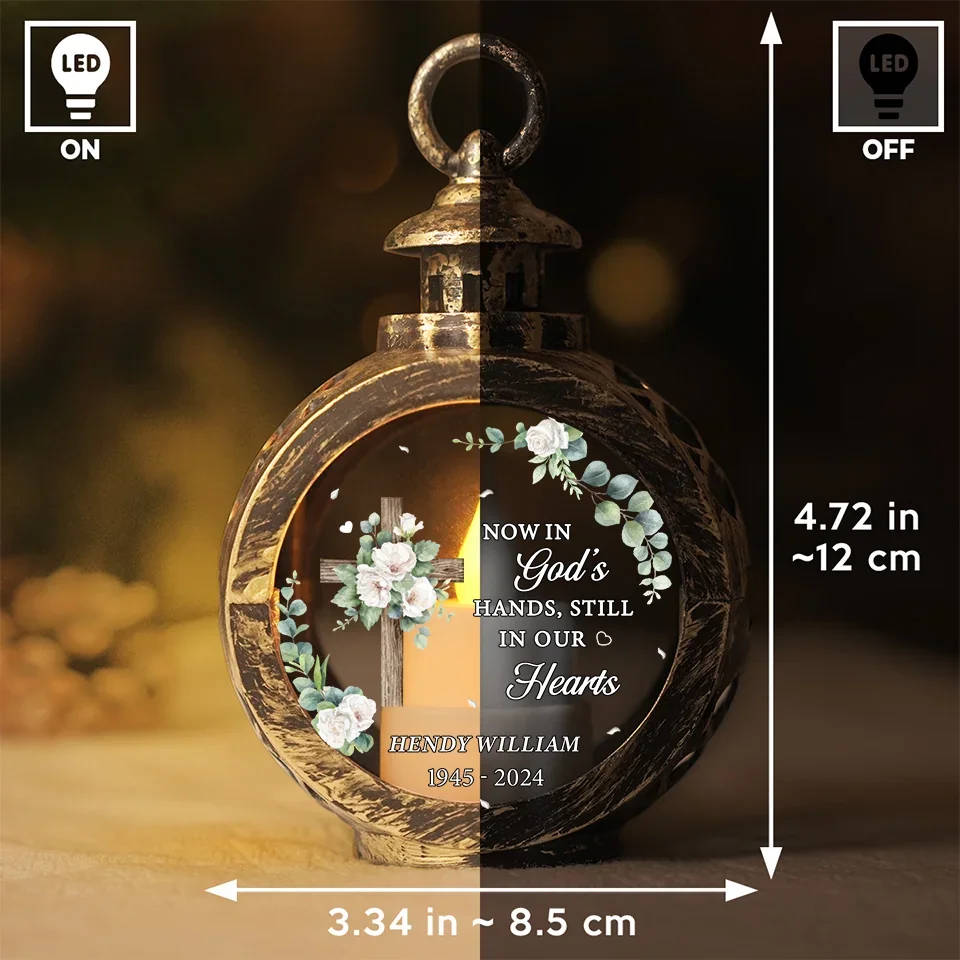 Your Love Will Light Our Way - Memorial Personalized Custom Candlelight Lantern Ornament - Sympathy Gift, Christmas Gift For Family Members - Image 6