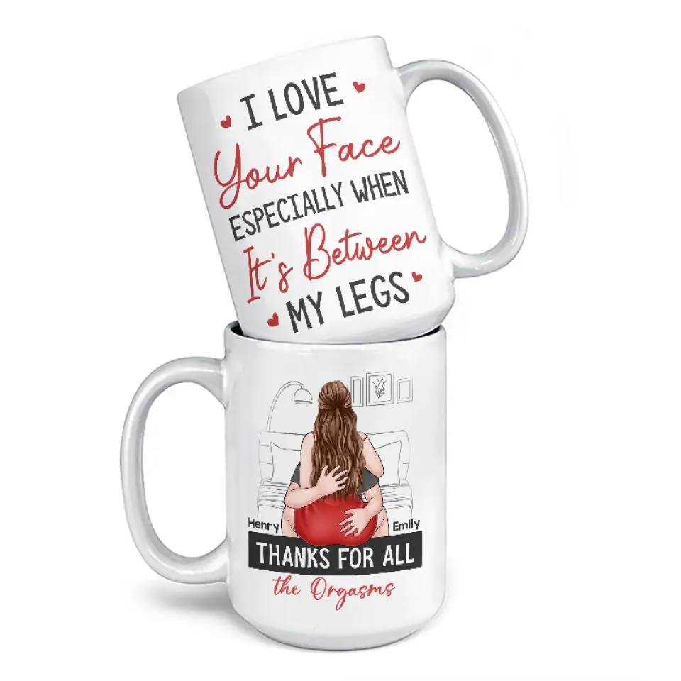 Your Smile Makes Me Smile - Couple Personalized Custom Mug - Gift For Husband Wife, Anniversary - Image 4
