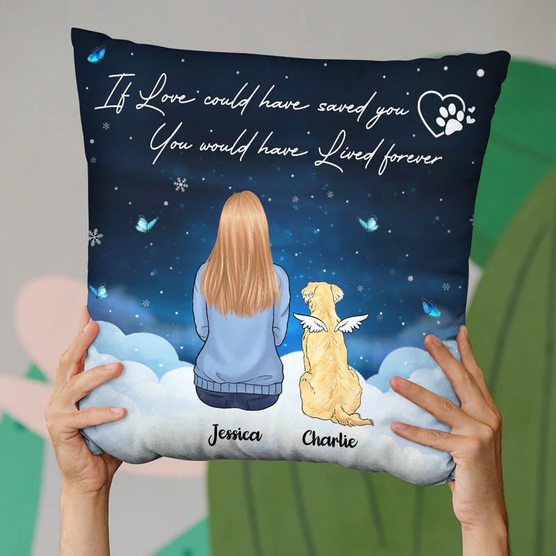 Your Spirit Is Always With Me - Memorial Personalized Custom Pillow - Christmas Gift, Sympathy Gift For Pet Owners, Pet Lovers - Image 3