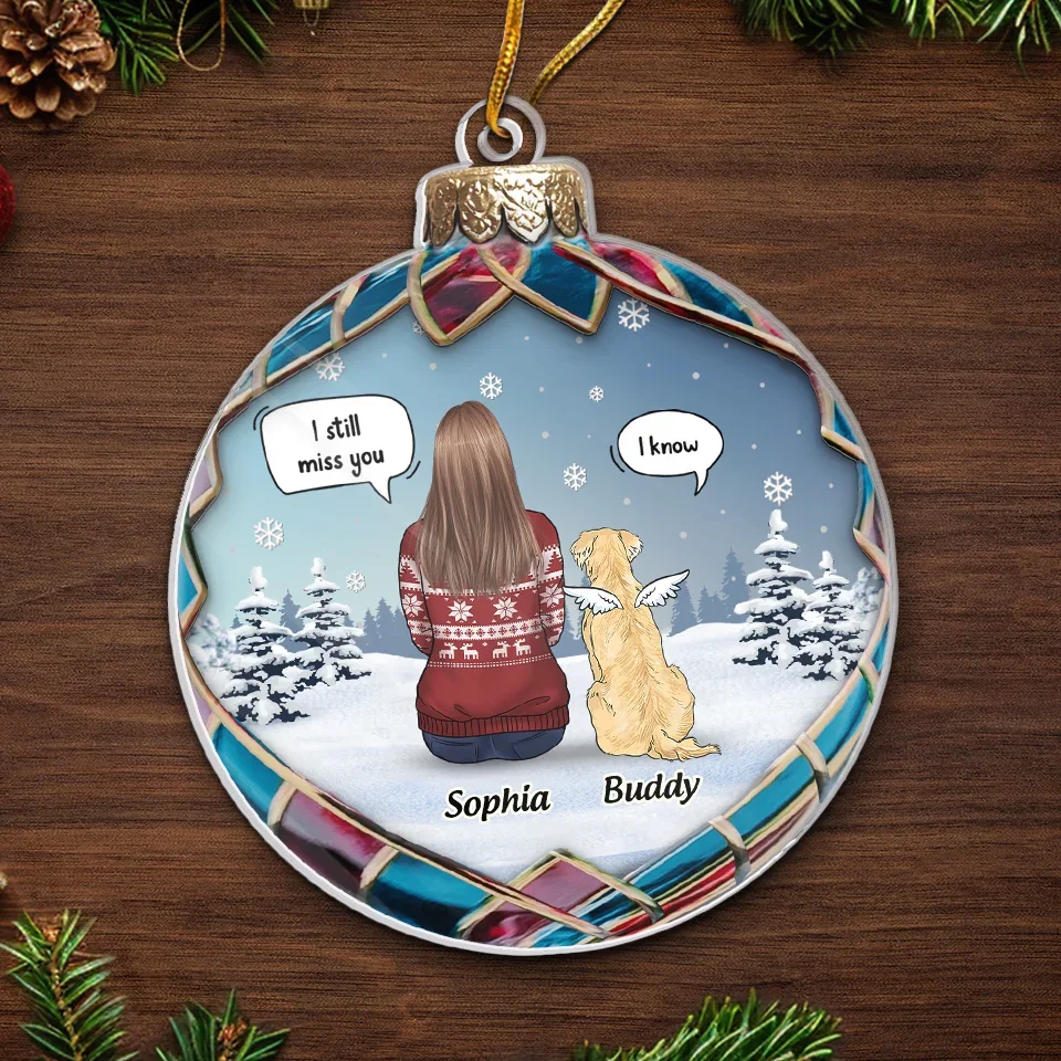 Your Spirit Shines Bright This Christmas - Memorial Personalized Custom Ornament - Acrylic Custom Shaped - Sympathy Gift, Christmas Gift For Pet Owners, Pet Lovers - Image 5