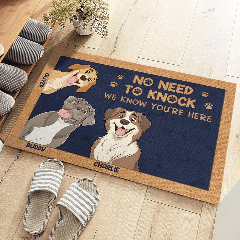 You’re Always Welcome - Dog Personalized Custom Home Decor Decorative Mat - House Warming Gift For Pet Owners, Pet Lovers - Image 3