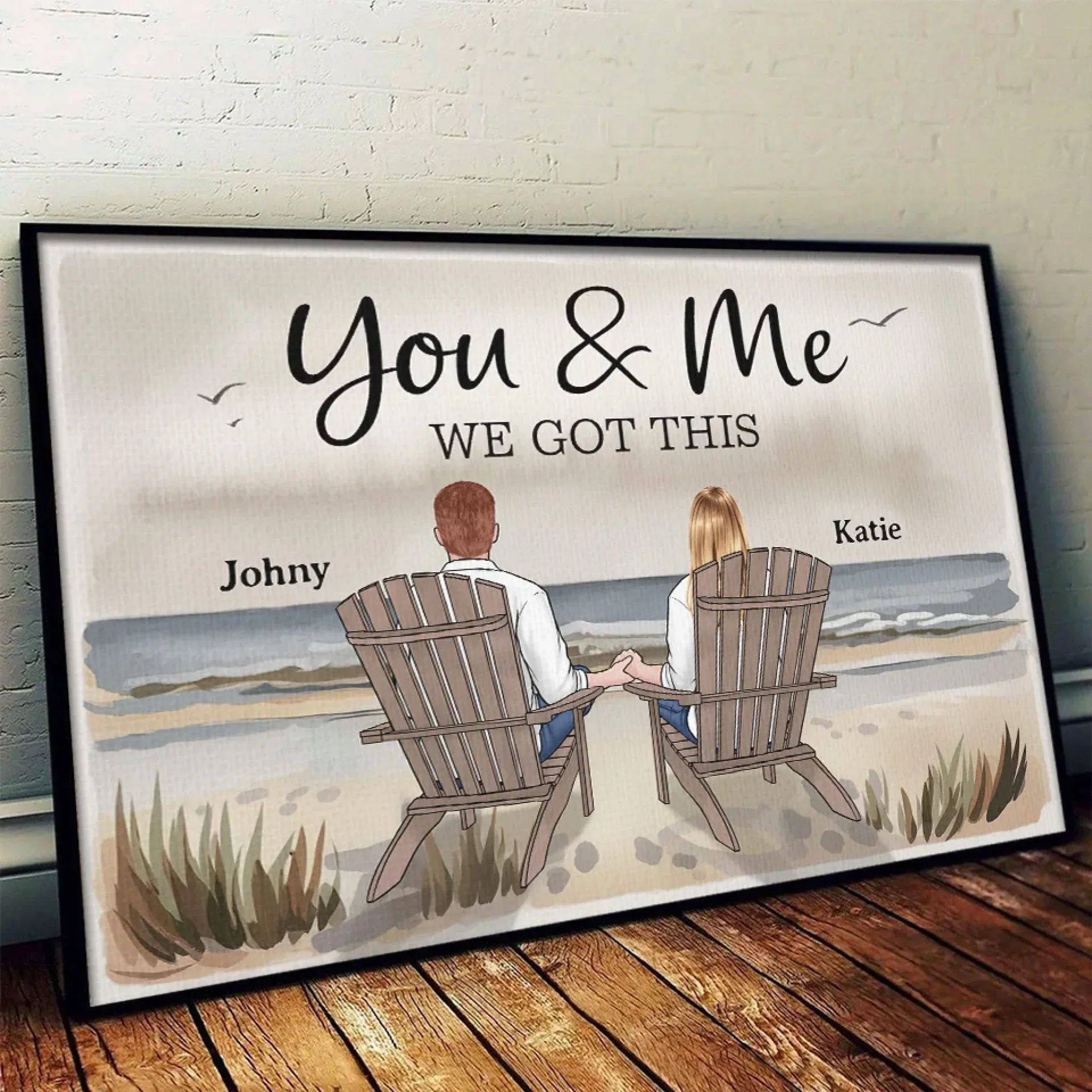 You're My Forever - Couple Personalized Custom Horizontal Poster - Gift For Husband Wife, Anniversary - Image 4