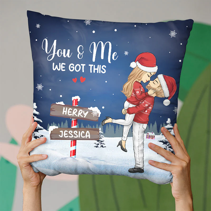 You're My Heart Beat - Couple Personalized Custom Pillow - Christmas Gift For Husband Wife, Anniversary - Image 3