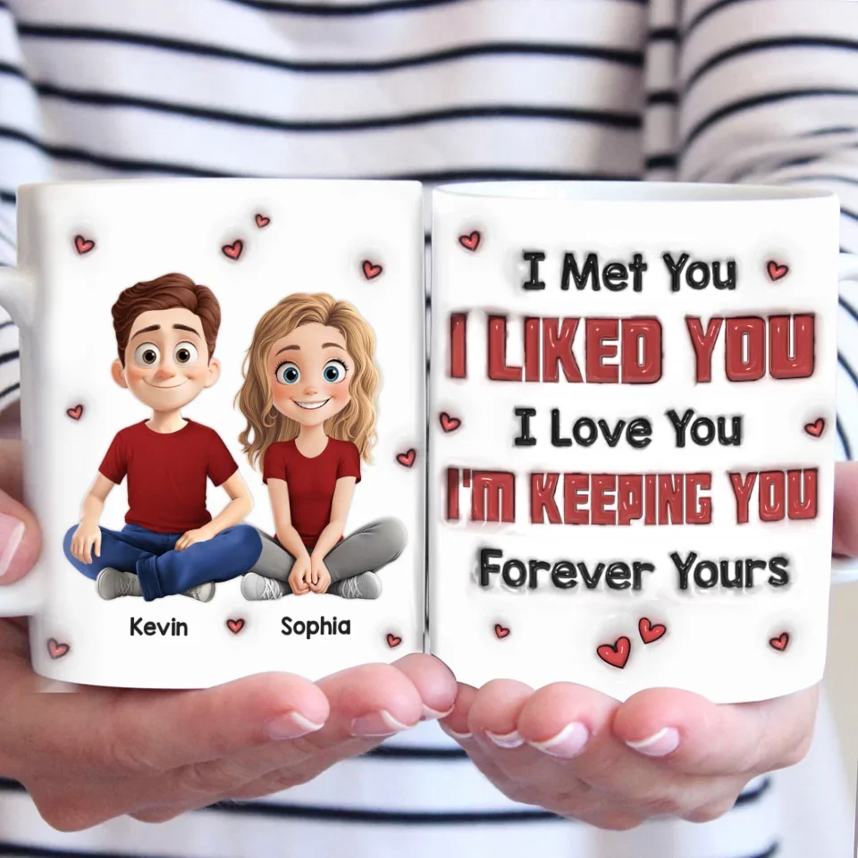 You’re My Reason To Smile Every Day - Couple Personalized Custom 3D Inflated Effect Printed Mug - Gift For Husband Wife, Anniversary - Image 4