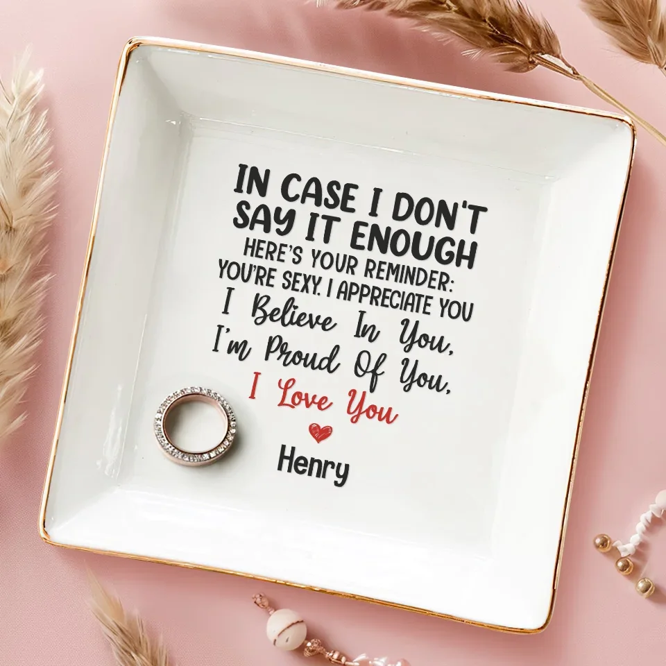You're Sexy, I Appreciate You - Couple Personalized Custom Jewelry Dish - Gift For Husband Wife, Anniversary - Image 3